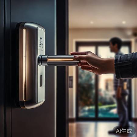 “荣事达指纹锁，安全便捷生活”