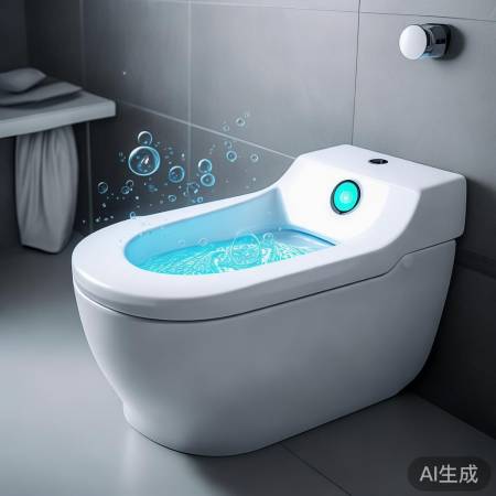 智能马桶一键泡泡，自动清洁懒人
