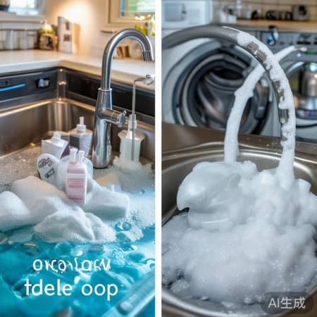 肥皂勿过量，防堵塞洗衣机