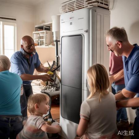 安装空调需耐心幽默
