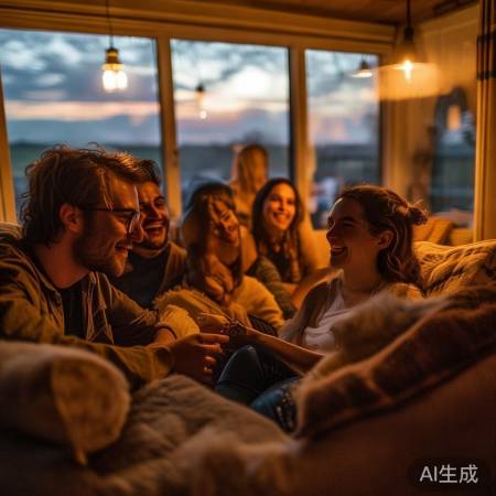 周末沙发聊天,生活自然舒适