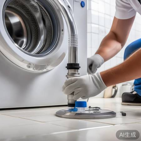 连接排水管,确保密封