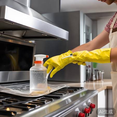 白醋喷洗油烟机