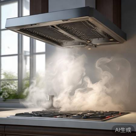 开启抽油烟机，通风除油烟