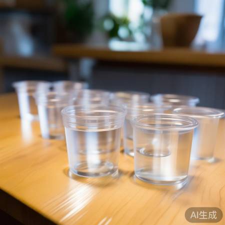 杯子摆放:大口外,小口内