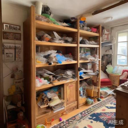 空间有限，柜子显局促