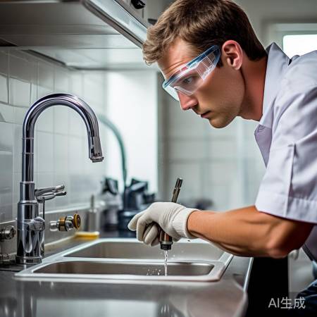 关闭水源，卸下旧水龙头