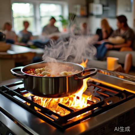 猛火燃气灶,烹饪速度飞快