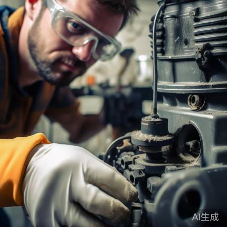 “水泵堵塞，铁丝疏通”