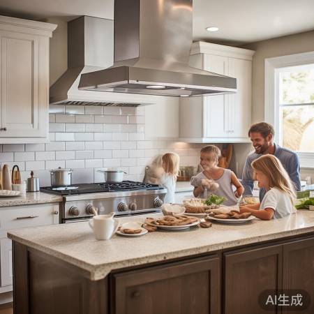 油烟机安装位置图详解：厨房装修必备指南