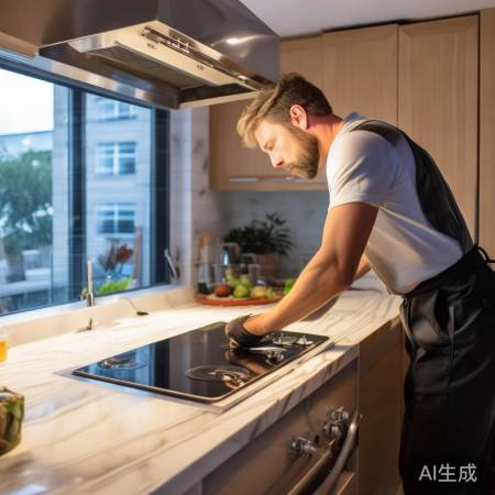 油烟机安装:尺寸匹配,水平安装