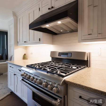 煤气灶布局与油烟机安装