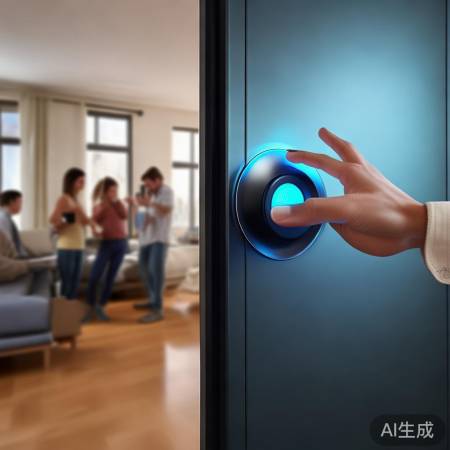 “指纹锁，出入便捷生活”