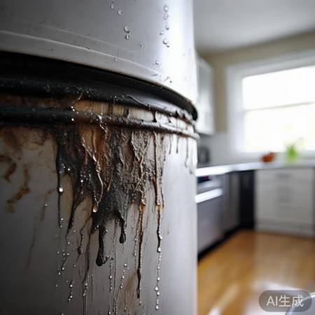 热水器烟筒积尘藏水滴