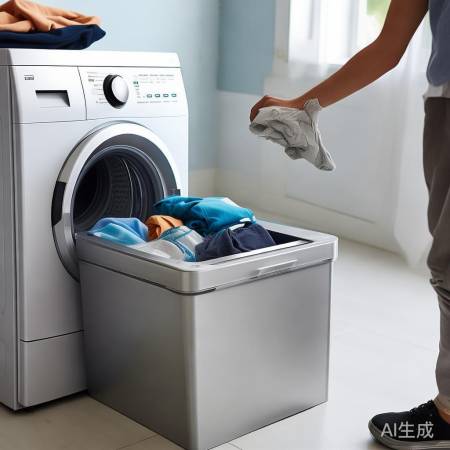 洗衣机垃圾桶使用图解：轻松收纳，洁净生活新选择