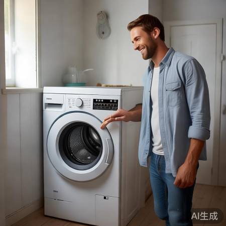 洗衣机修好，亲自试机。