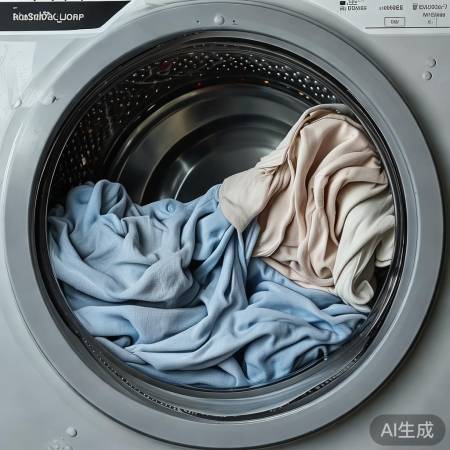 洗衣机脱水桶不平衡，衣物分布要