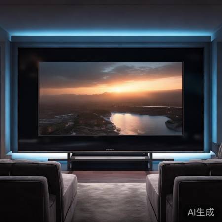 75英寸巨屏电视,震撼体验