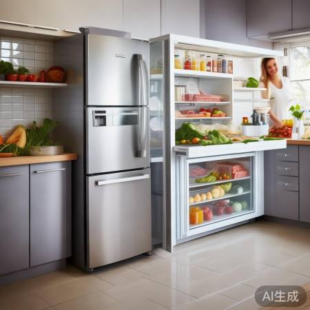 家用大容量100L双开门冰箱推荐：超值保鲜选择