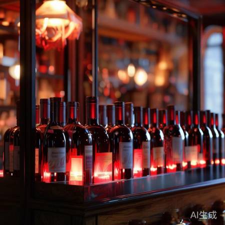 暖光增红酒光泽