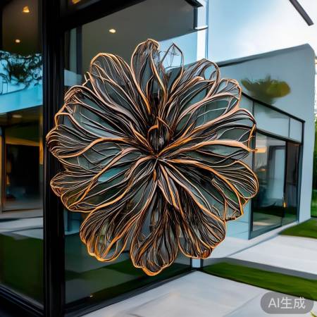 玻璃折叠防盗门铁花：时尚与安全的完美结合