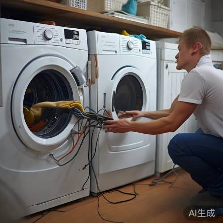 洗衣机接线不当隐患大