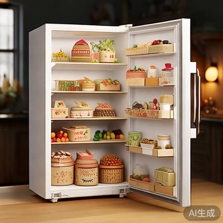 纸冰箱创意美食盛宴