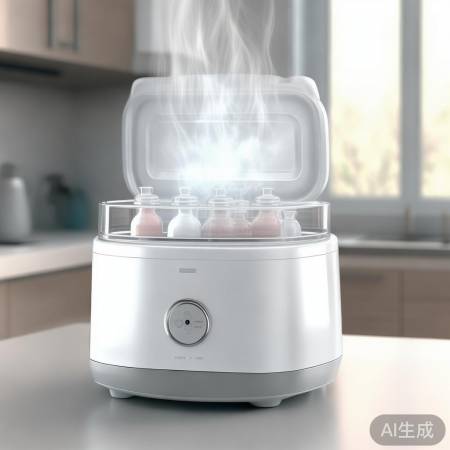 奶瓶消毒柜一键开关，便捷消毒新体验