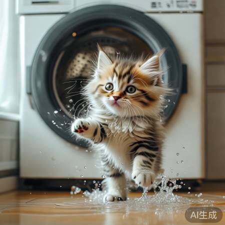 滚筒洗衣机养猫，真的可行吗？