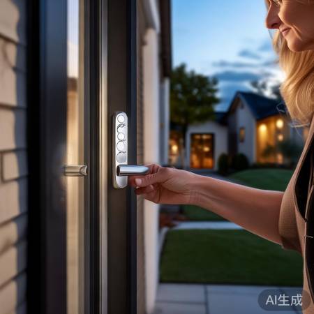 智能守护家门：指纹锁安全便捷，家门口的智能选择