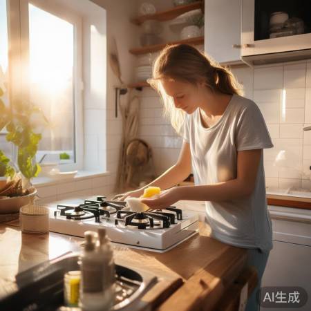 如何轻松清洁白燃气灶，保持厨房卫生整洁